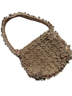 Vintage La Regale Beaded • Floral Lace Purse • 90s Handbag
